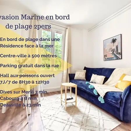 L'Evasion Marine A La Plage 2P Houlgate Exterior photo